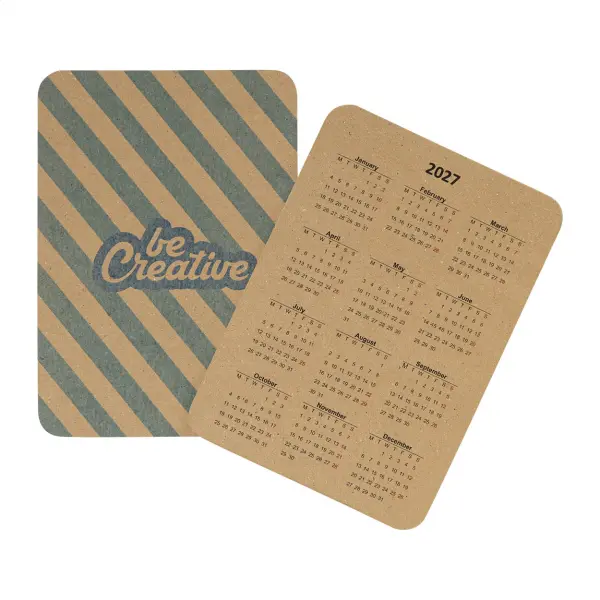 Calendario tascabile personalizzabile CREADATE POCKET ECO - Immagine 1