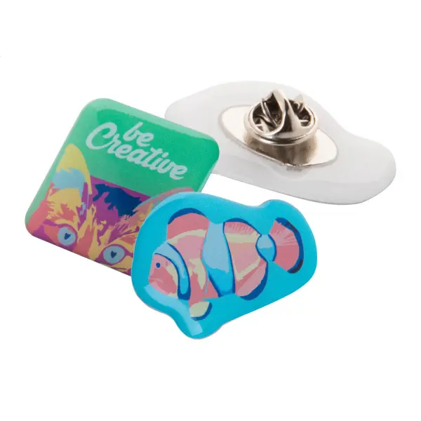 Spilla in metallo personalizzabile EPOBADGE MIDI - Immagine 2