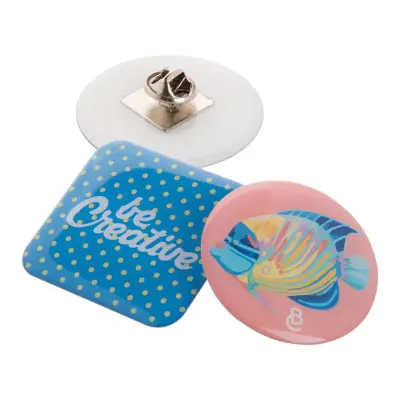 Spilla in metallo personalizzabile EPOBADGE MAXI