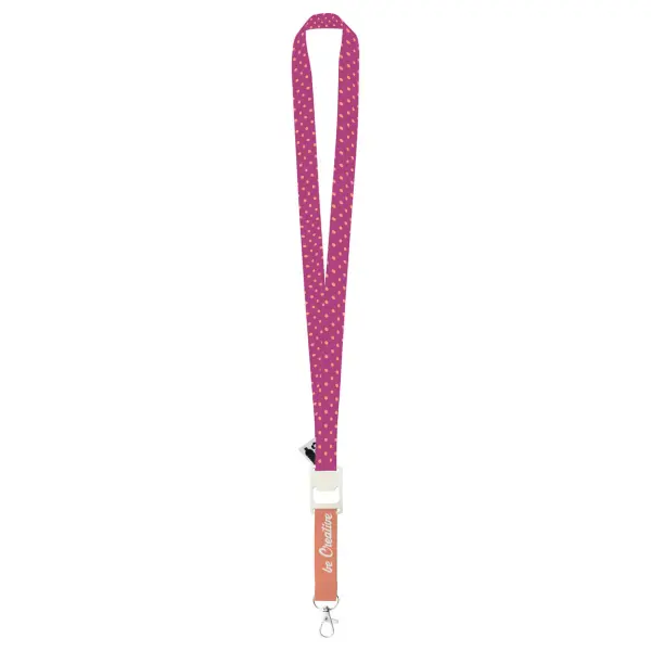 Lanyard con apribottiglie - stampa fullcolor  2 lati - Immagine 2