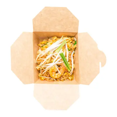 Scatola per takeaway DELIBOX 750 750ml in cartoncino kraft con PE - Immagine 4