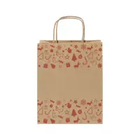 Busta regalo natalizia JULEGAVE S personalizzabile in carta kraft
