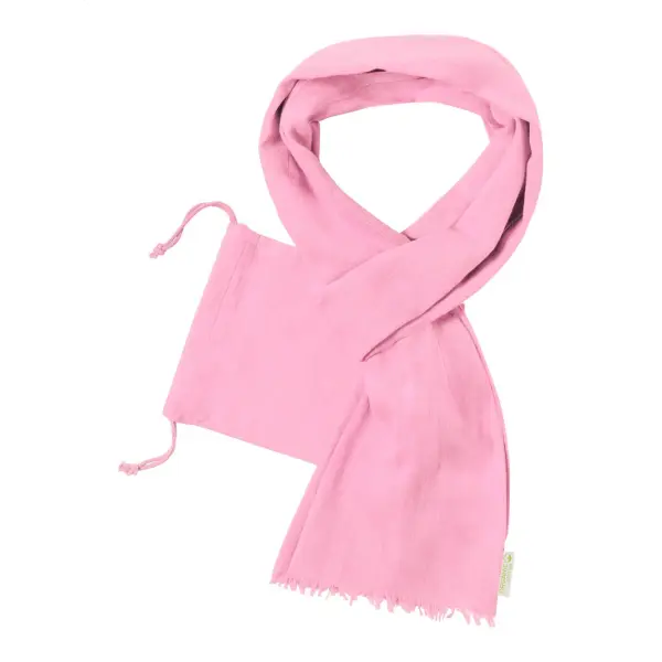 Sciarpa in cotone organico SPEER con stampa logo - Immagine 2