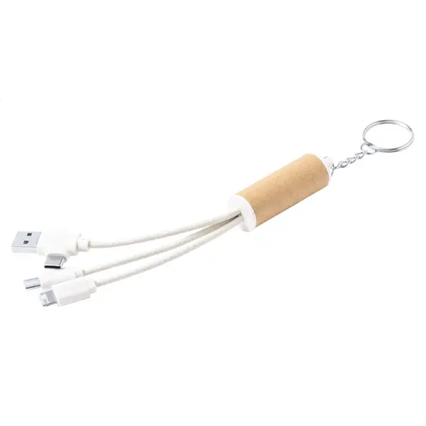 Portachiavi con cavo di ricarica USB PAPLEN - Immagine 2