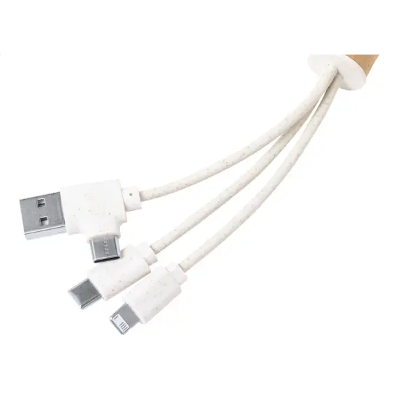 Portachiavi con cavo di ricarica USB PAPLEN - Immagine 3