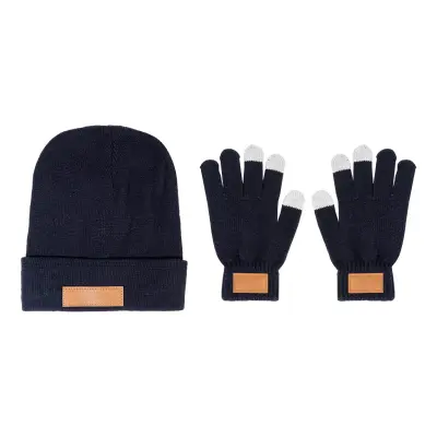 Set cappello e guanti PASHEN in acrilico con stampa del tuo logo - Immagine 3