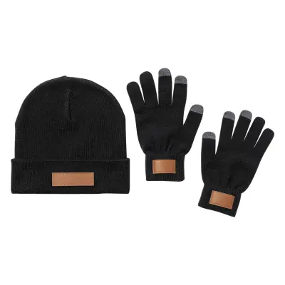 Set cappello e guanti PASHEN in acrilico con stampa del tuo logo - Immagine 1