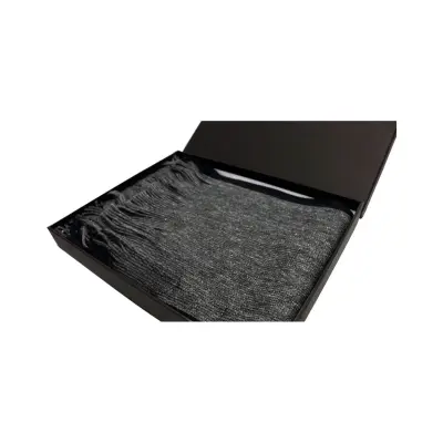 Sciarpa SYLVI personalizzabile in confezione regalo nera - Immagine 9
