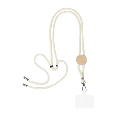 Lanyard porta cellulare COHOL NECK in cotone regolabile - Immagine 1