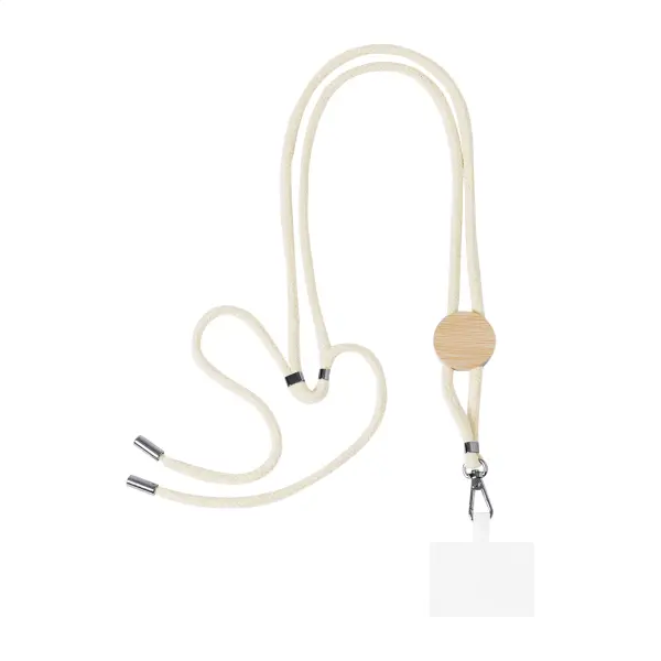 Lanyard porta cellulare COHOL NECK in cotone regolabile - Immagine 1