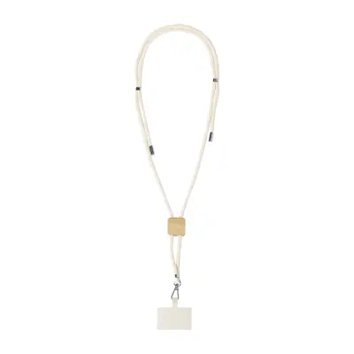 Lanyard porta cellulare COHOL NECK in cotone regolabile - Immagine 2