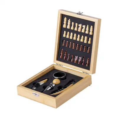 Set da vino con scacchi KASPAR