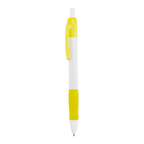 Penna a sfera GARROW in plastica con grip colorati e clip - Immagine 2