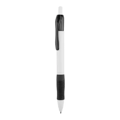 Penna a sfera GARROW in plastica con grip colorati e clip - Immagine 3