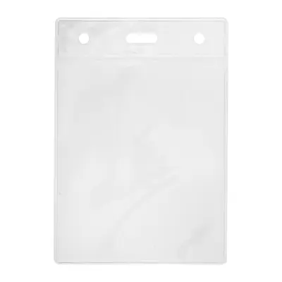 Porta badge HISSOL con stampa, 8,4x11,9 cm in plastica