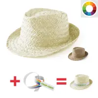 Cappello Strawra in erba marina con nastro personalizzato