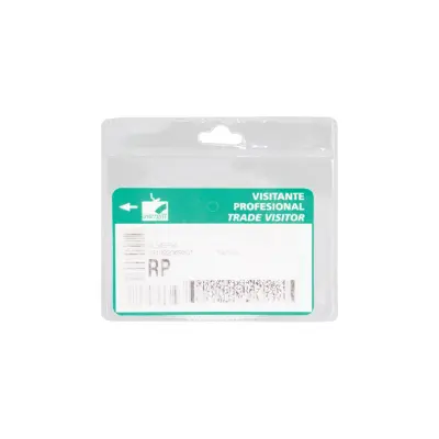 Porta badge VIMMOL in plastica trasparente con stampa - Immagine 2
