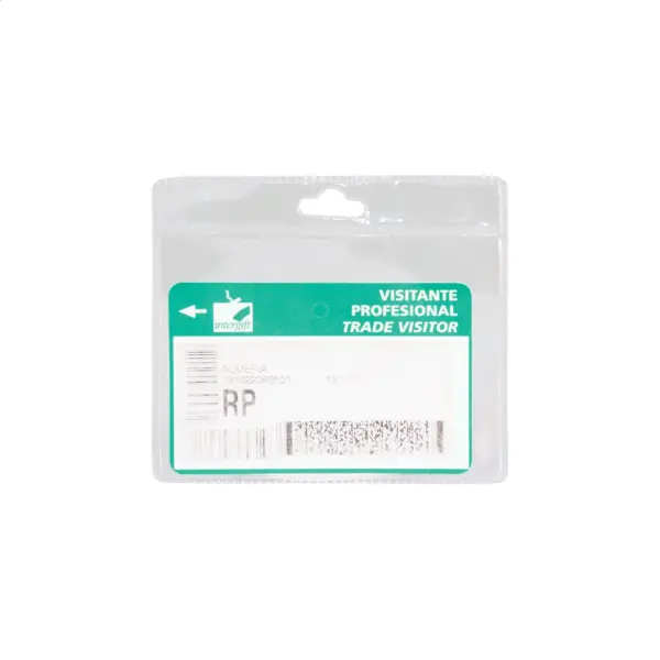 Porta badge VIMMOL in plastica trasparente con stampa - Immagine 2