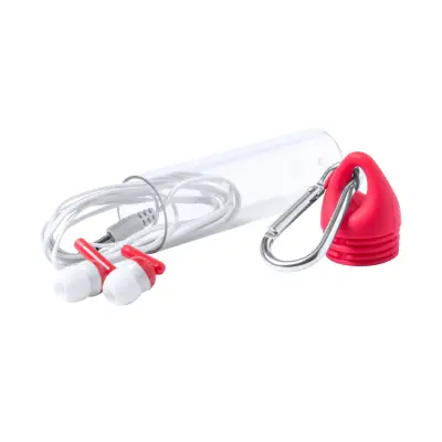 Auricolari KELTY con jack 3,5 mm, custodia con moschettone - Immagine 3