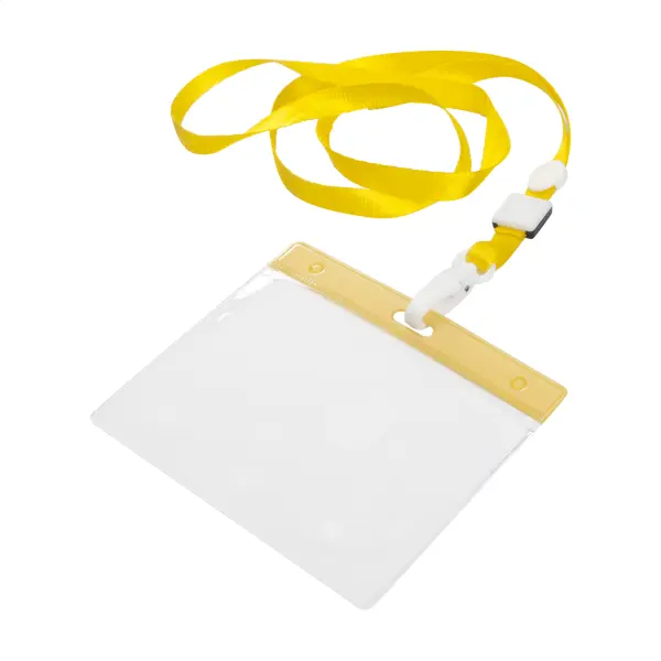 Lanyard porta badge BALLEK in poliestere promozionale con moschettone - Immagine 4