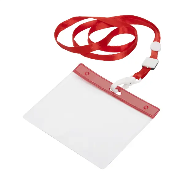 Lanyard porta badge BALLEK in poliestere promozionale con moschettone - Immagine 6