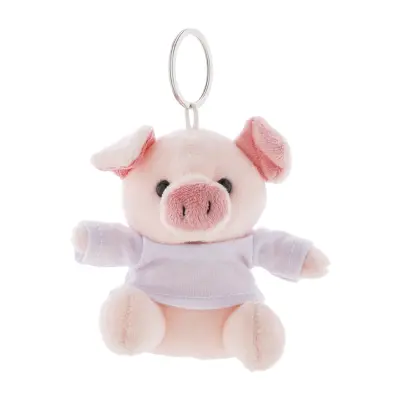 Portachiavi con maialino in peluche PIGFOB - Immagine 2