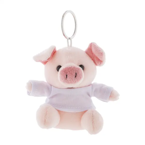 Portachiavi con maialino in peluche PIGFOB - Immagine 2