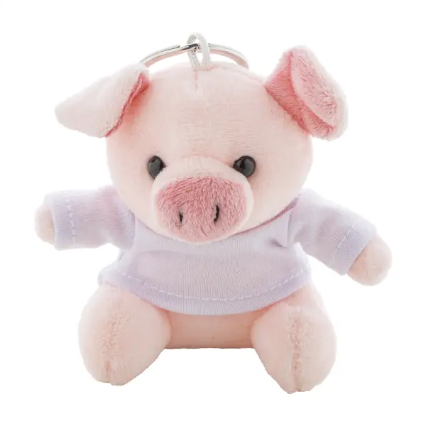 Portachiavi con maialino in peluche PIGFOB - Immagine 3
