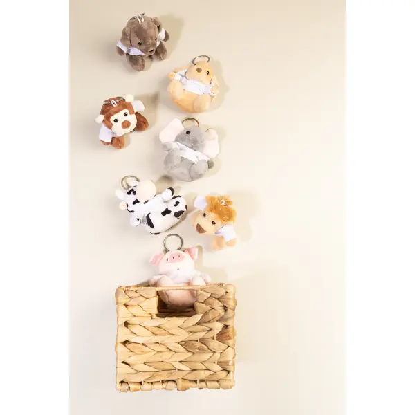 Portachiavi con maialino in peluche PIGFOB - Immagine 7