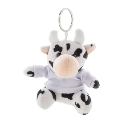 Portachiavi con mucca in peluche COWFOB