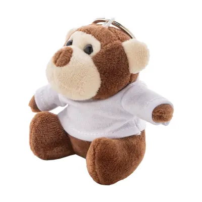 Portachiavi con scimmia in peluche APEFOB