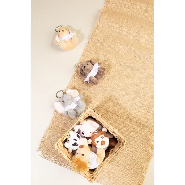 Portachiavi con scimmia in peluche APEFOB - Immagine 5