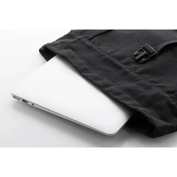 Zaino in canvas riciclato BLAKKAN BACK - Immagine 12