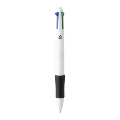Penna a sfera in plastica riciclata 4 colori QUATTRO - Immagine 3