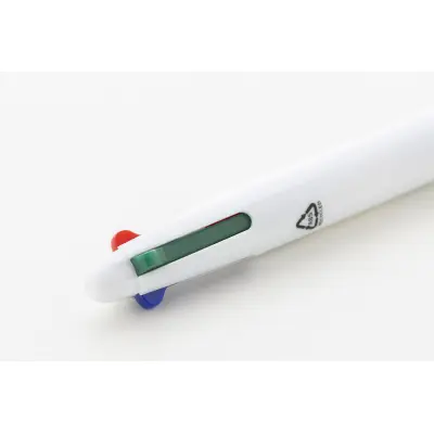 Penna a sfera in plastica riciclata 4 colori QUATTRO - Immagine 5