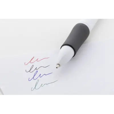 Penna a sfera in plastica riciclata 4 colori QUATTRO - Immagine 6