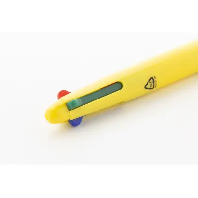 Penna a sfera in plastica riciclata 4 colori QUATTRO - Immagine 12