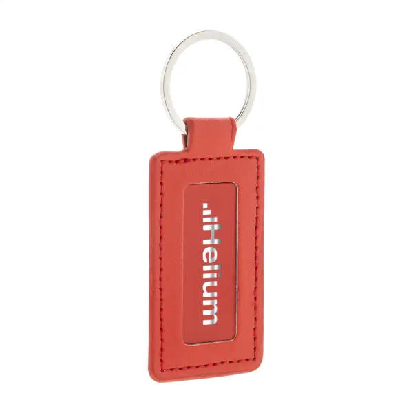 Portachiavi in plastica riciclata SHINEKEY RECT - Immagine 2