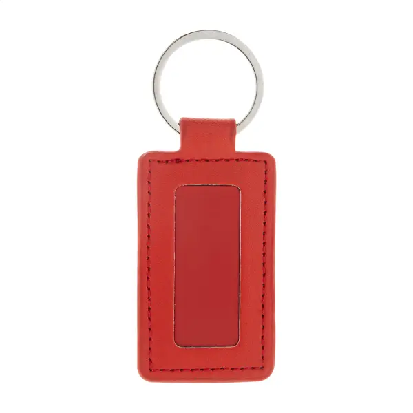 Portachiavi in plastica riciclata SHINEKEY RECT - Immagine 5