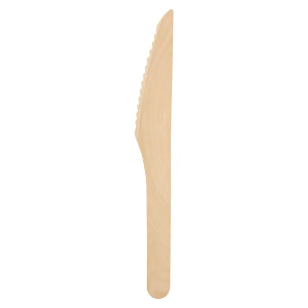 Posate in legno WOOLLY con stampa logo - Immagine 1