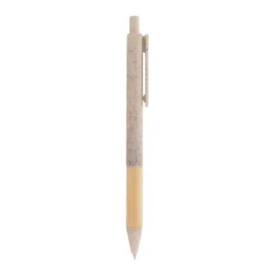 Penna a sfera ecologica BORGY personalizzabile in paglia di grano - Immagine 4