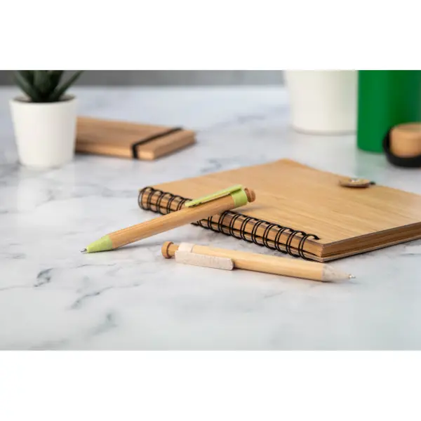 Penna a sfera LOOKY in bambù personalizzata con logo - Immagine 5