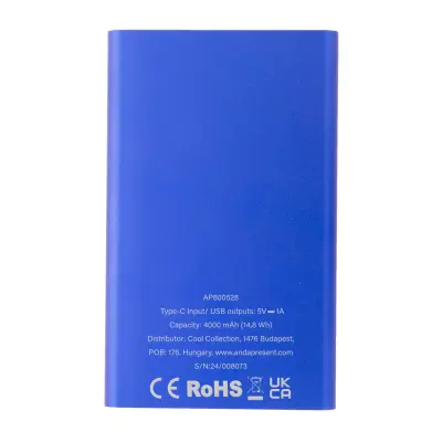 Powerbank 4000 mAh RALUFOUR in alluminio riciclato personalizzabile - Immagine 9