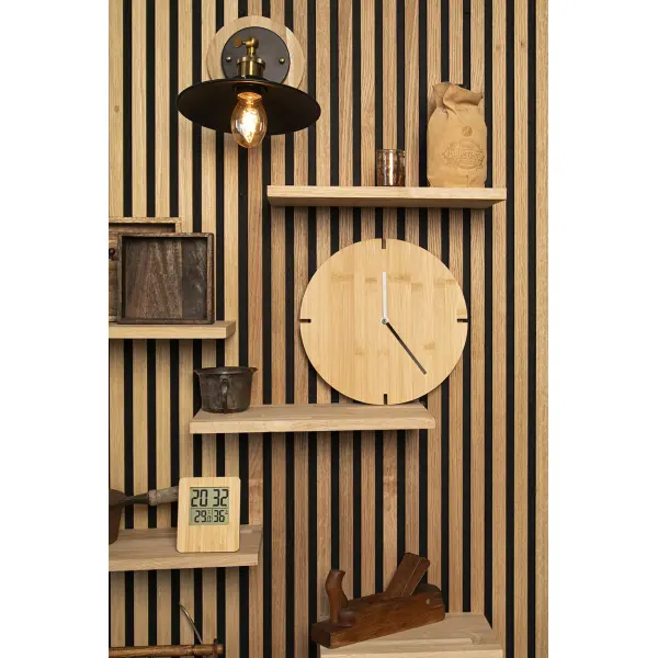 Orologio da parete in bambù TOKEI - Immagine 4