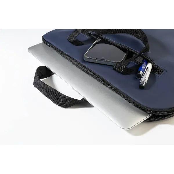 Borsa porta computer PUBBUK in RPU riciclata personalizzabile - Immagine 5