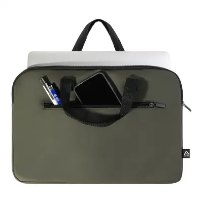 Borsa porta computer PUBBUK in RPU riciclata personalizzabile - Immagine 11