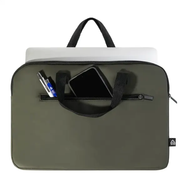 Borsa porta computer PUBBUK in RPU riciclata personalizzabile - Immagine 11
