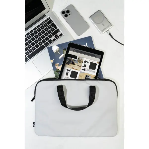 Borsa porta computer PUBBUK in RPU riciclata personalizzabile - Immagine 25