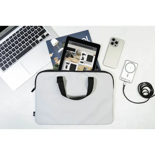 Borsa porta computer PUBBUK in RPU riciclata personalizzabile - Immagine 26