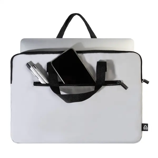Borsa porta computer PUBBUK in RPU riciclata personalizzabile - Immagine 24